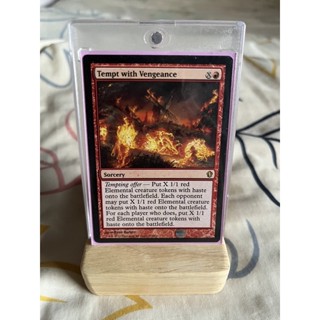 การ์ด MTG Tempt with Vengeance Red Magic the gathering EDH รุ่น CMD13