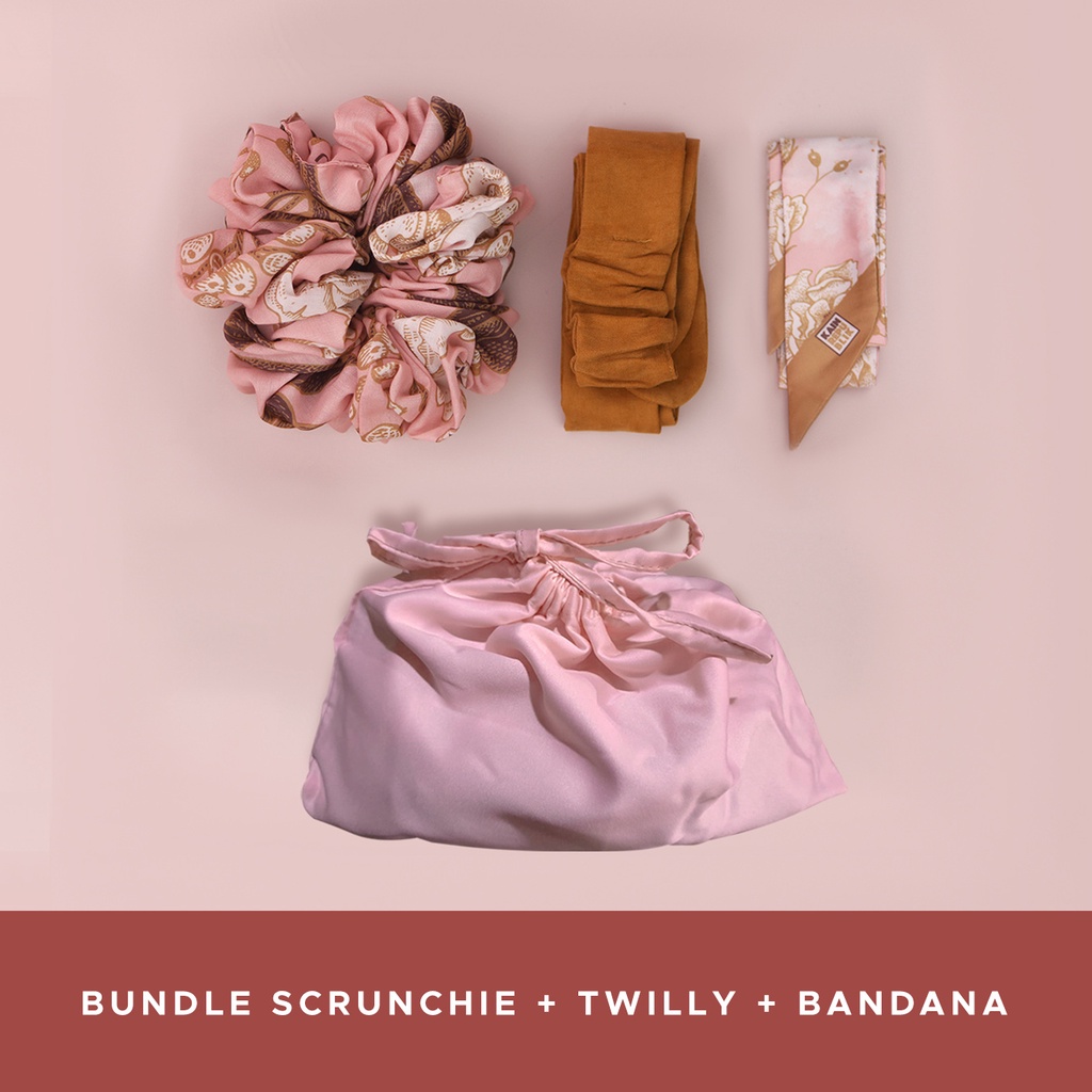 Top Bundle Scrunchie + Twilly + Bandana