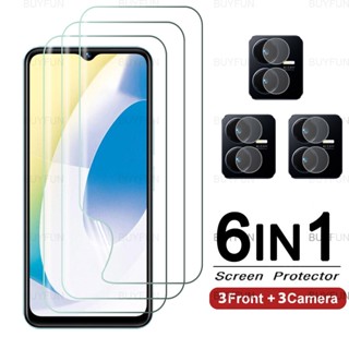 6in1 ฟิล์มไฮโดรเจล HD กันรอยหน้าจอ กันรอยเลนส์กล้อง ปลอดภัย สําหรับ vivo Y22 Y22s 4G vovi vi vo vavo Y22 6.67 นิ้ว V2207