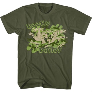 Camouflage Beetle Bailey T-Shirt เสื้อยีด เสื้อคนอ้วน