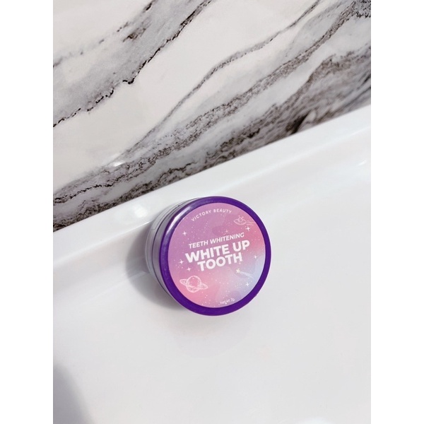 พร้อมส่ง ผงขัดฟันขาว victory กระปุกสีม่วง