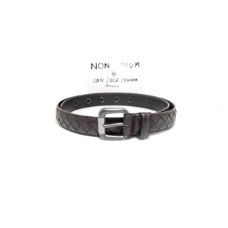 เข็มขัด Bottega Veneta Intrecciato belt sz 85 34 มือ 2 ของแท้100%