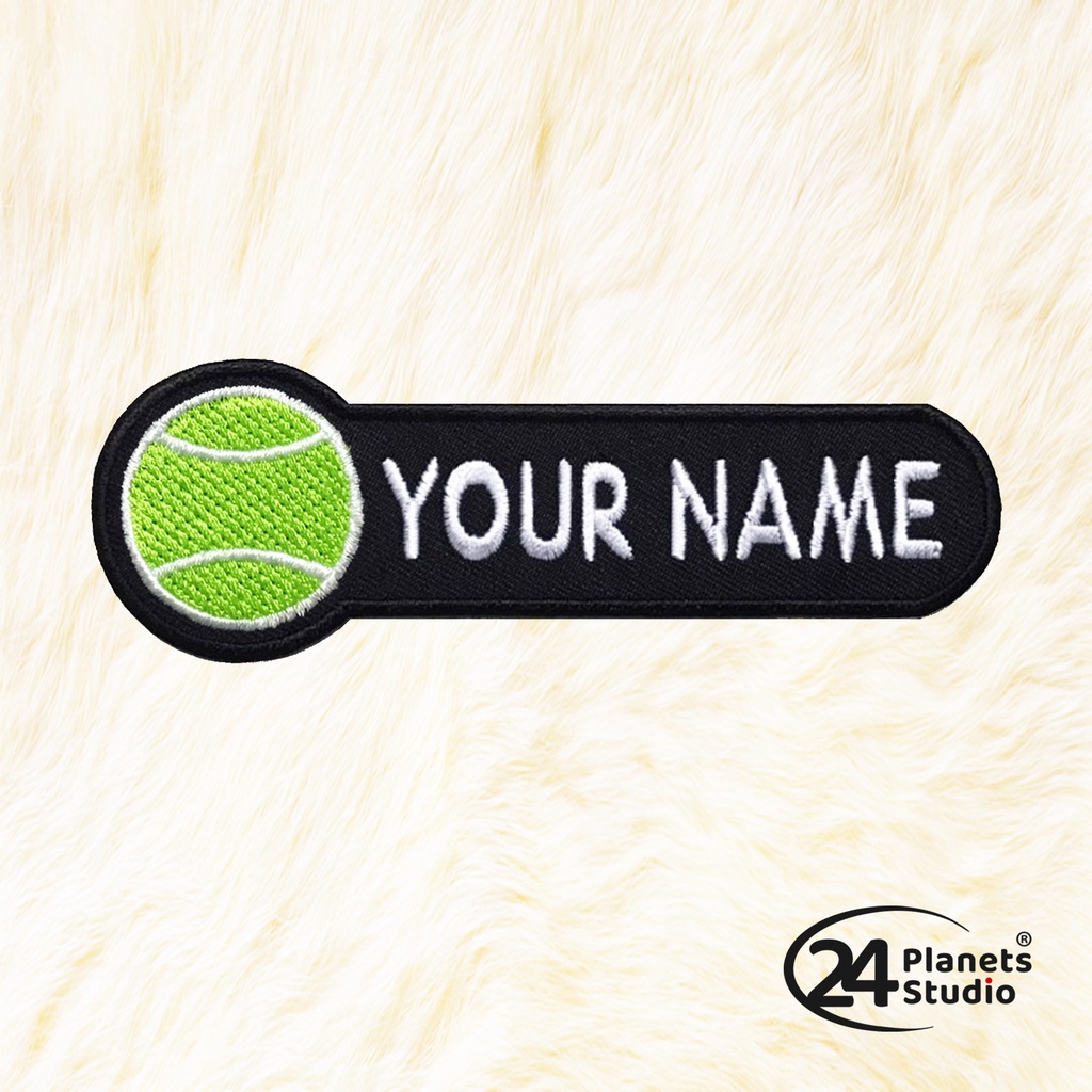New ตัวรีดป้ายชื่อ เทนนิส Tennis by 24PlanetsStudio - ตัวรีดปักชื่อ (สั่งทำ)