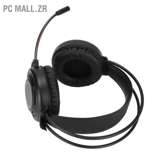 Pc Mall.Zr หูฟังเล่นเกมสเตอริโอ ตัดเสียงรบกวน เบสนุ่ม ครอบหู พร้อมไฟ Rgb สําหรับ Ps4 Pc