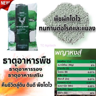 ปุ๋ยพญาหงส์ธาตุอาหารรองเสริม10ชนิด+ซิลิก้า40%*1 กก*พืชแข็งแรงทนโรค ใบเขียวเข้มลำต้นอวบ พืชทนแล้งหรือแดดจัดได้ดี