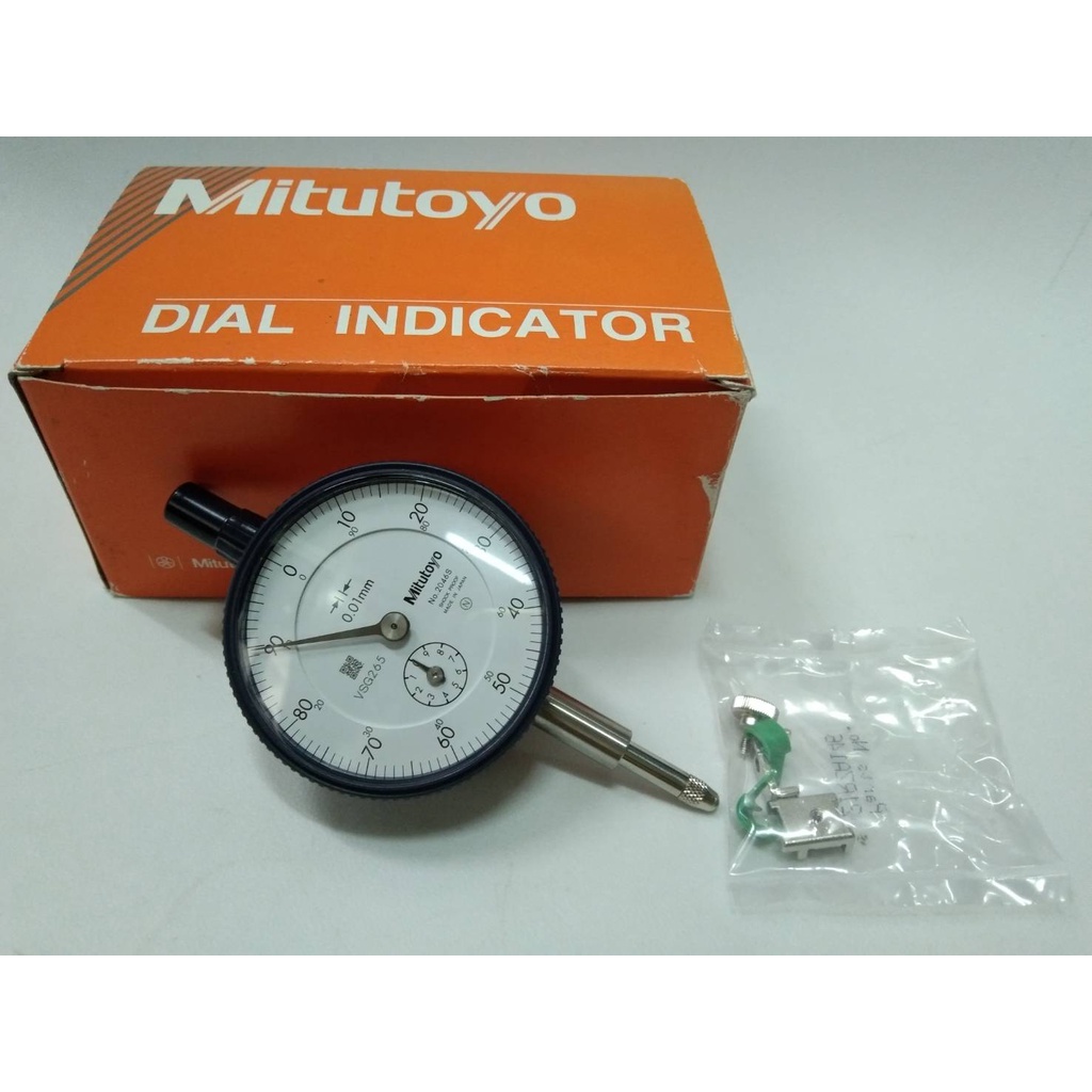 Mitutoyo ไดอัลเกจ Dial Indicator Mitsutoyo รุ่น2046A ขนาด 0-10มิล ความละเอียด 0.01มิล ของแท้ 100%