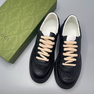 🔥ผ่อนได้🔥รองเท้าผ้าใบ Gucci GG Embossed Leather Ace Sneaker Size 39 - 44 cm งาน Original อุปกรณ์ : Full Box Set