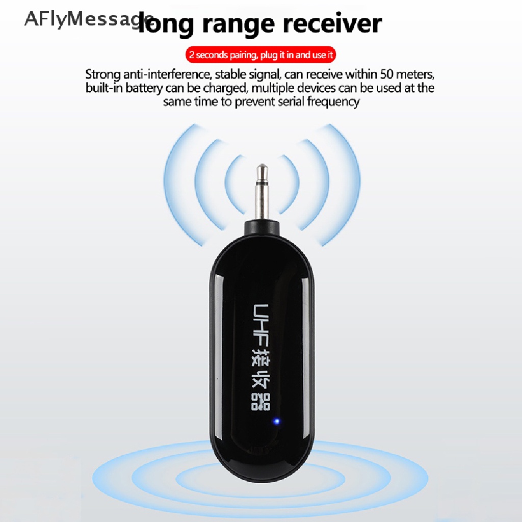 Afl ชุดหูฟังไมโครโฟนไร้สาย UHF 2 In 1 สําหรับเครื่องขยายเสียง TH #8