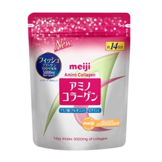 Meiji Amino Collagen Dietary Supplement Product 98g. เมจิอะมิโนคอลลาเจนผลิตภัณฑ์เสริมอาหาร 98กรัม