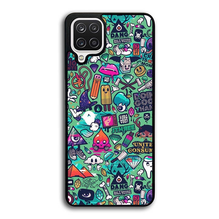 เคส Samsung Galaxy A12 A13 A11 A21 A21S 5G Doodle วอลล์เปเปอร์ P0289