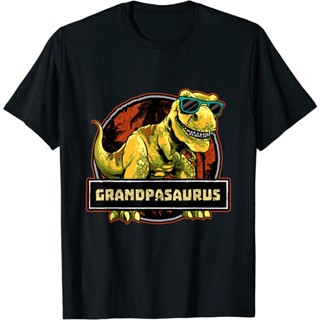 Grandpasaurus Grandpasaurus T Shirt T rex Grandpa Saurus Dinosaur Granddad T-Shirt Fashion Clothing Women Lates เสื้อยืด