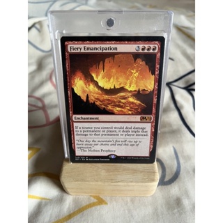 การ์ด MTG Fiery Emancipation Red Magic the gathering EDH รุ่น M21