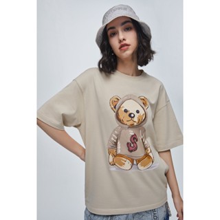 JOYRICH FW22- Short Sleeve T-Shirt_Beige เสื้อยืดแขนสั้น สีเบจ