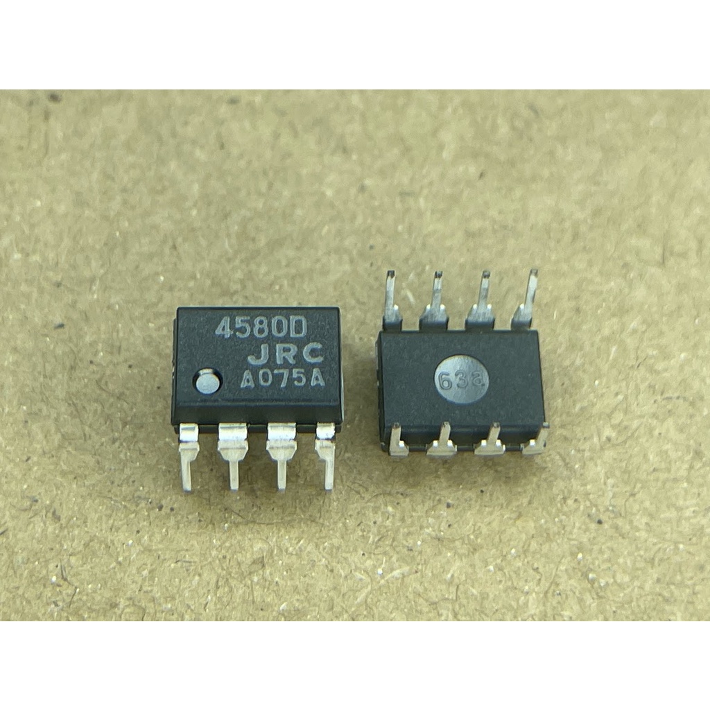 NJM4580D Dual Opamp, เครื่องขยายสัญญาณ 4580