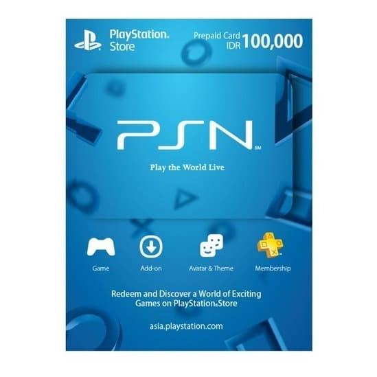 Playstation NETWORK PSN 100RB REGION INDONESIA } Shopee Thailand