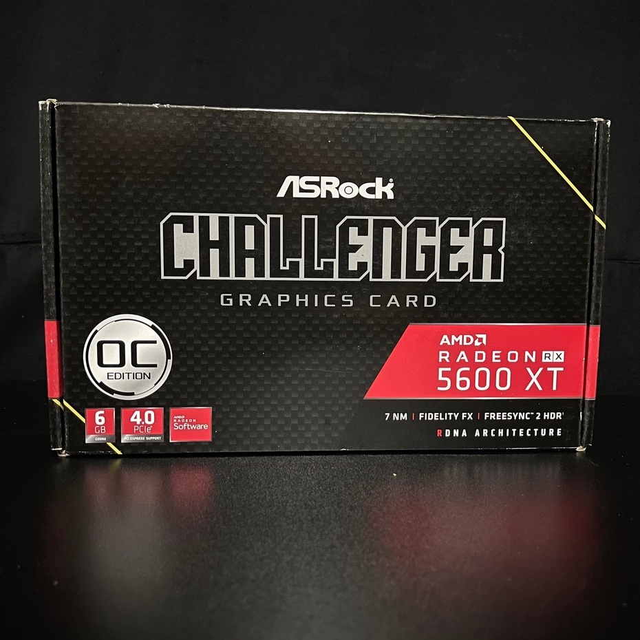 การ์ดจอ VGA ASROCK RX 5600XT CHALLENGER OC 6GB GDDR6 สินค้ามือสอง ประกันร้าน 14 วัน MAXCOM