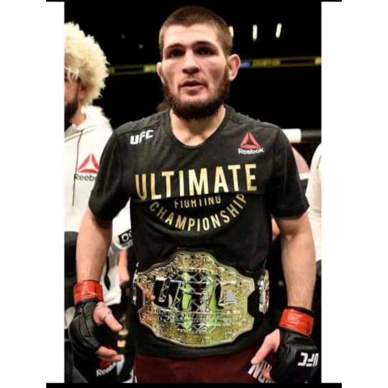 UFC MMA KHABIB THE EAGLE CHAMPION T-SHIRT - สุดยอดการต่อสู้ CHAMPIONSHIP TSHIRT