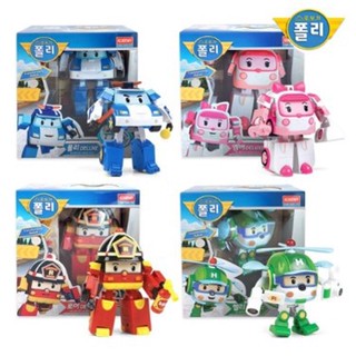 หุ่นยนต์แปลงร่าง Robocar Poli Deluxe Poli Roy Amber Helly