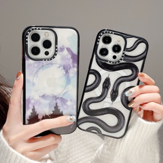 【Mori Department Snak】Casetify เคสโทรศัพท์มือถืออะคริลิค ดูดซับแม่เหล็ก คุณภาพสูง สําหรับ iPhone 14 Pro max 13 13 Pro max 11 Pro max 14 14Pro 12 12Pro 12 Pro max 13Pro