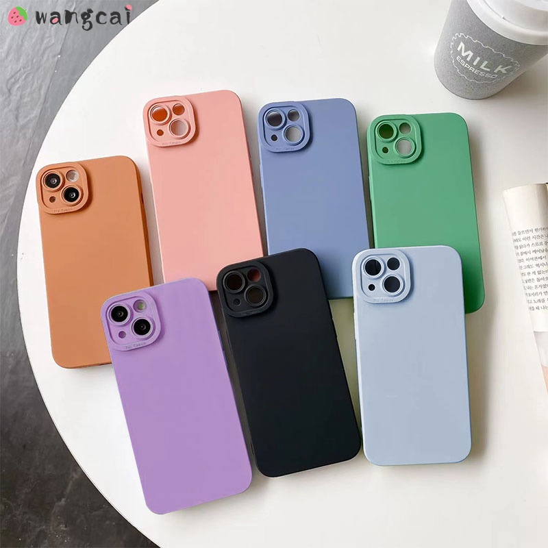 เคสโทรศัพท์มือถือ ซิลิโคนนิ่ม เนื้อแมตต์ กันรอยกล้อง สีแคนดี้ เรียบง่าย สําหรับ Huawei P40 P30 Pro Lite