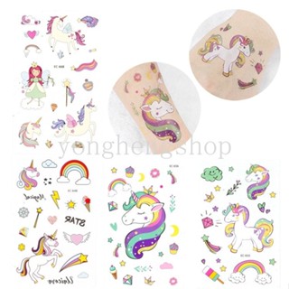 Cute Unicorn Stickers Kids Birthday Party Decoration Body Sticker Wedding  Bridesmaid Temporary Tattoo Sticker