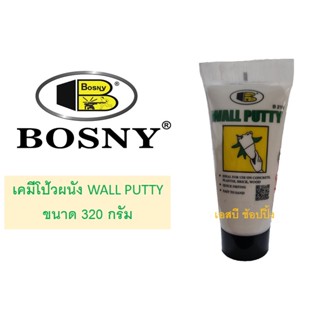 เคมีโป้ว สีโป้ว บอสนี่ BOSNY Wall Putty B219 (แบบหลอด) ขนาด 320กรัม