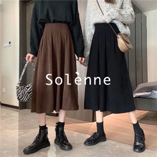 Solenne  กระโปรง เดรสยาว 2022 ใหม่  รุ่นใหม่ Unique Trendy Stylish SO220173 36Z230909