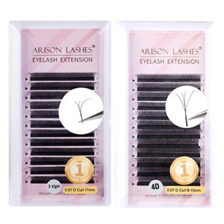 💖💖Arison LASHES ขนตาปลอม 4D เพิ่มความยาวขนตา ไฮบริด