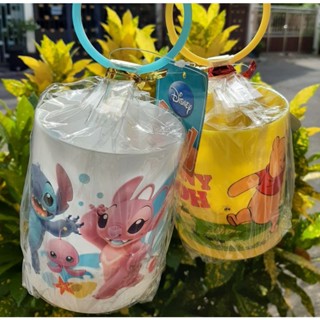 แก้วน้ำพลาสติก ลายการ์ตูนน่ารักๆ พลาสติกฟู๊ดส์เกรด Disney ใช้ใส่น้ำดื่ม ขนาดกำลังดี