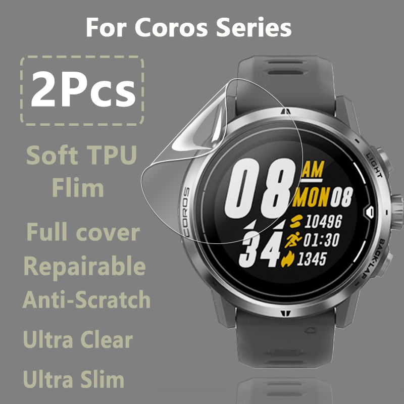 ฟิล์มไฮโดรเจลนิ่ม แบบใส ป้องกันหน้าจอ สําหรับ Coros Apex Pro 42 มม. 46 มม. Coros Pace 2 Vertix Watch 2 3 5 10 ชิ้น