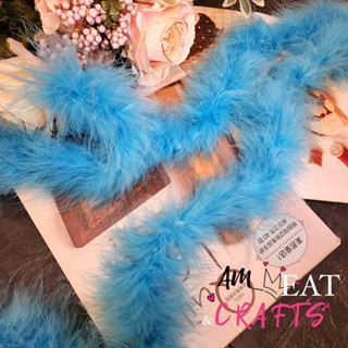 90cm 1pcs ขนมิ้ง เส้นขนมิ้ง ขนนก (มีให้เลือกหลายสี) ความยาว 90 เซนติเมตร feather fluffy chic party vintage fancy dress G