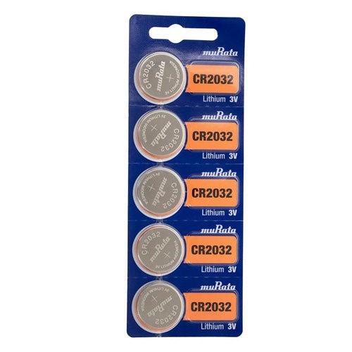 ถ่าน Murata CR2032 ของแท้ LITHIUM BATTERY BATTERY 3V COIN ถ่าน นาฬิกา ถ่านกระดุม ถ่านกลม พร้อมส่ง (แผง 5 ก้อน)