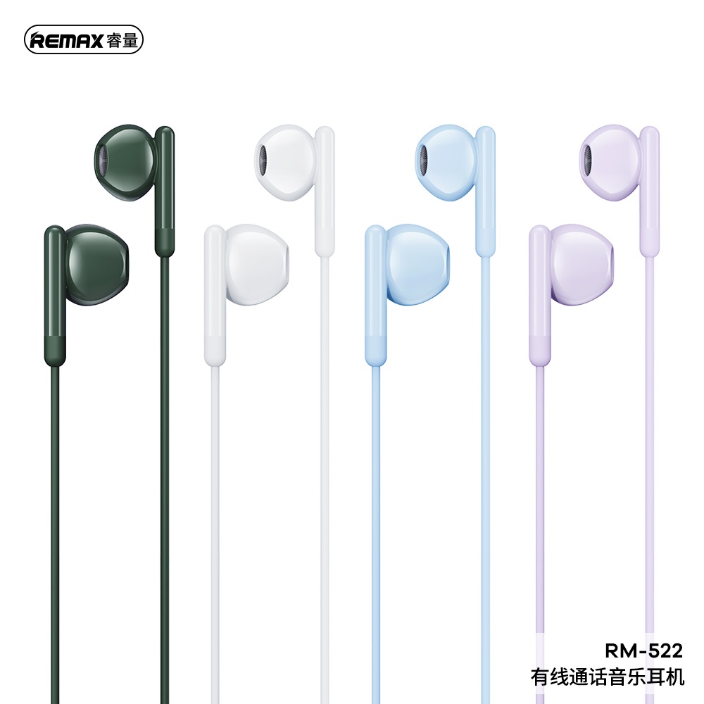 Remax RM-522 AUX ชุดหูฟังแบบมีสาย ขนาด 3.5 มม - remax.th - ThaiPick