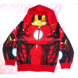 TLB-757 เสื้อแขนยาวเด็กชาย เสื้อกันหนาวเด็กชาย Ironman