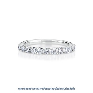 แหวนเพชรแถวครึ่งวง Classic Ananta Half Diamond Ring (RE029H)