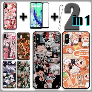 2 IN 1 เคสโทรศัพท์มือถือ กระจกนิรภัย กันรอยหน้าจอ ลายการ์ตูนอนิเมะ สําหรับ Cherry Mobile Flare S8 Lite