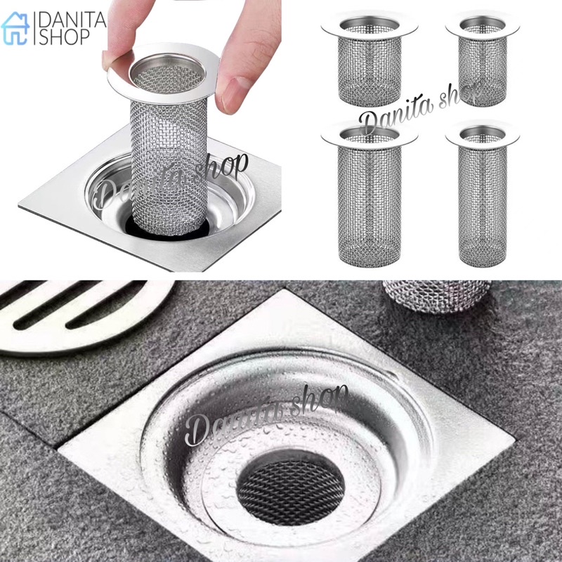 ตะแกรงกรองท่อระบายน้ำ กรองเส้นผม กรองท่อน้ำ ตะแกรงกันแมลงท่อระบายน้ำสแตนเลส ตะแกรงรองเศษอาหาร