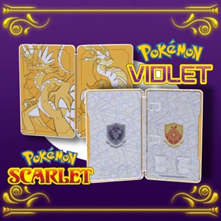 Gold Steelbook Pokemon Scalet &amp; Violet (No Game)