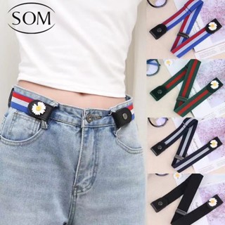 Som underwear เข็มขัดแฟชั่น ยางยืดใช้งายและสะดวก เข็มขัดยาง แฟชั่นผู้หญิง Slim Lazy Belt ดูผอมลง G09