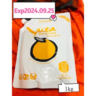 น้ำส้มยูสุyuzuเข้มข้นยี่ห้อkookje yuza juice&amp;mix ขายยกลัง 10ถุงหมดอายุ 2024.09.25 อร่อยและราคาถูกมาก