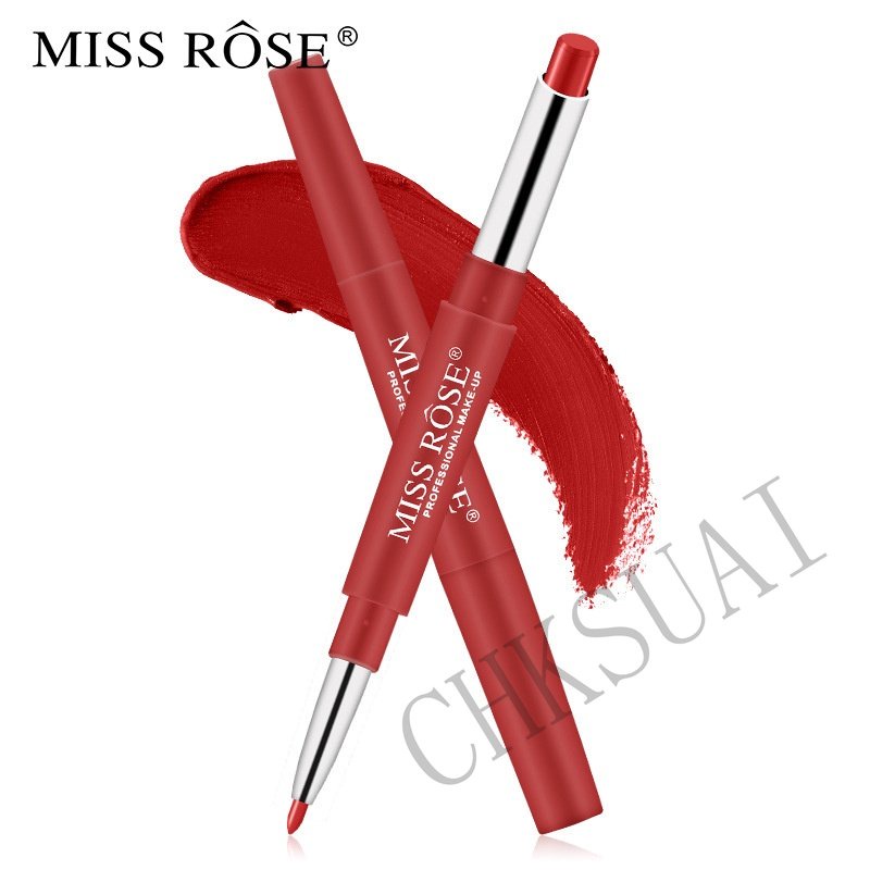 Miss Rose ลิปสติก ปากกาเขียนขอบปาก เนื้อแมตต์ กันน้ํา #6