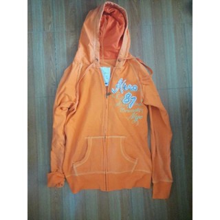 เสื้อสีส้ม สเวตเตอร์ AEROPOSTALE HODDIE size M