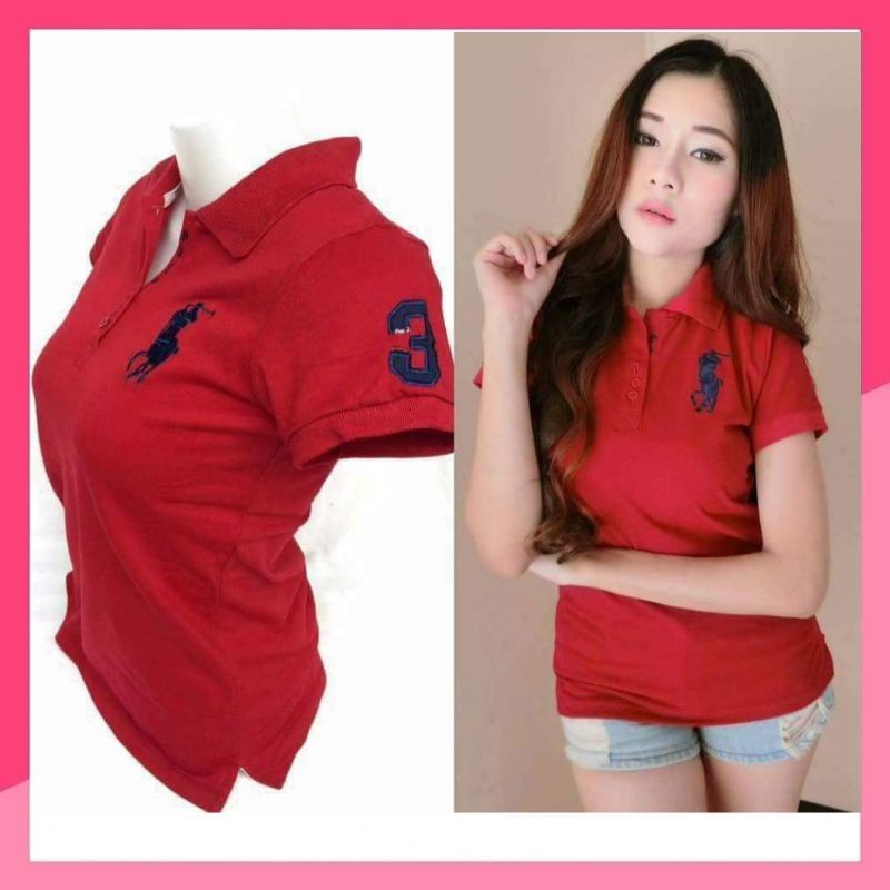 Polo Shirts 130 บาท เสื้อโปโลPOLO ผู้หญิง ผ้านิ่ม ใส่สบาย Women Clothes