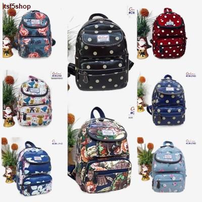 จัดส่งได้ตลอดเวลา♠กระเป๋าเป้กันน้ำ เคลือบลายPVC แบรนด์ChaLitawu#2163 (จัดส่งรวดเร็วทันใจ)