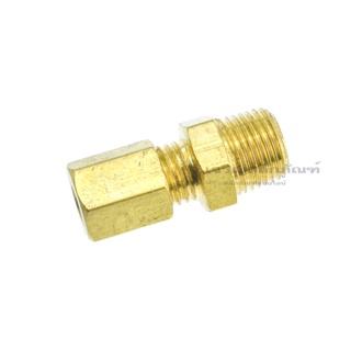 ข้อต่อตาไก่ทองเหลือง (เกลียวนอก x เสียบสาย) ขนาด 1/8  1/4  3/8  1/2  Brass, Ferrule Compression Fitting (Male x Tube)