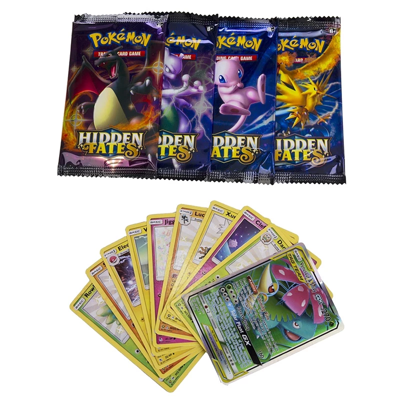 การ์ดโปเกมอนทอง 54 ชิ้น แพ็คเกมต่อสู้การ์ดภาษาอังกฤษ GX ของเล่นสะสมสำหรับเด็ก thumbnail 4