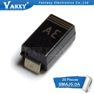 ไดโอดทีวี smd 400W SMA DO-214AC SMAJ5.0A 20 ชิ้น