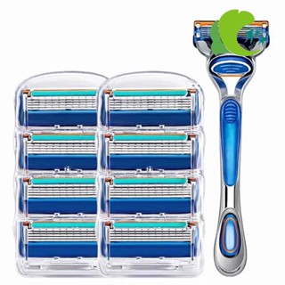 [แพ็คสุดคุ้ม] Gillette Mach3+ Blades 8 Cartridges Refills ใบมีด ยิลเลตต์ Gillette Mach3+ มัคทรี พลัส แพ็ค 8 ชิ้น ชุด แข็