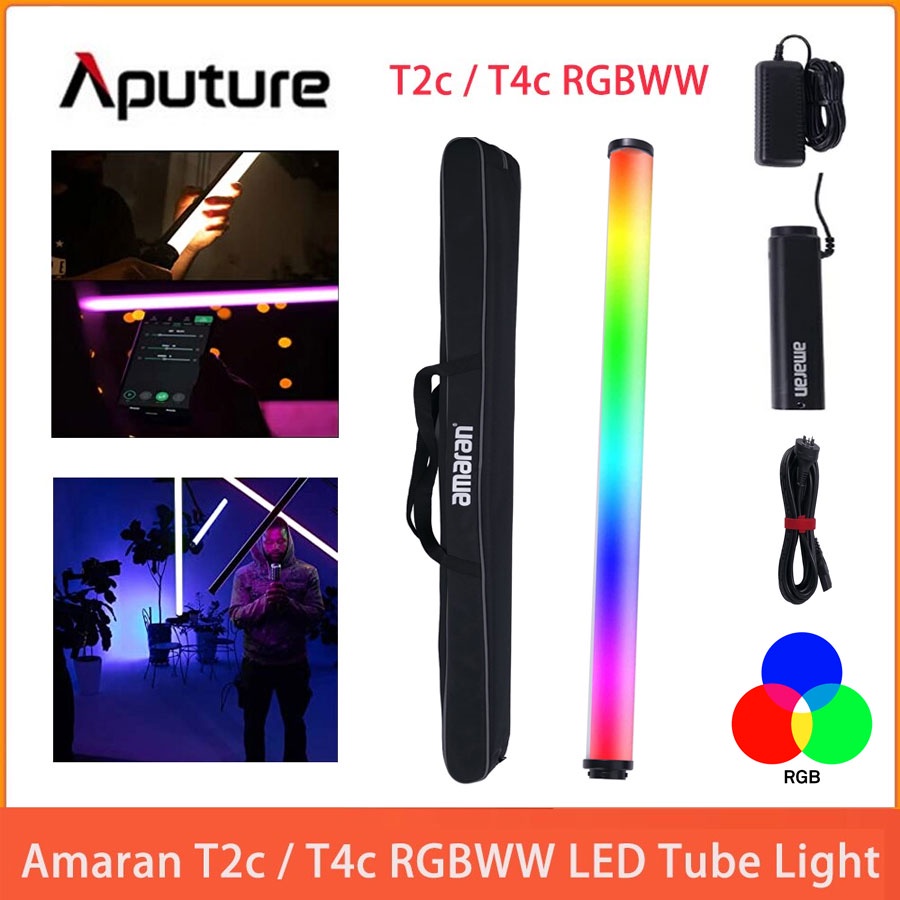 APUTURE AMARAN T2C,T4C RGBWW LED Tube Light ไฟสตูดิโอหลอด 2500K-7500K (รับประกัน 1ปี)