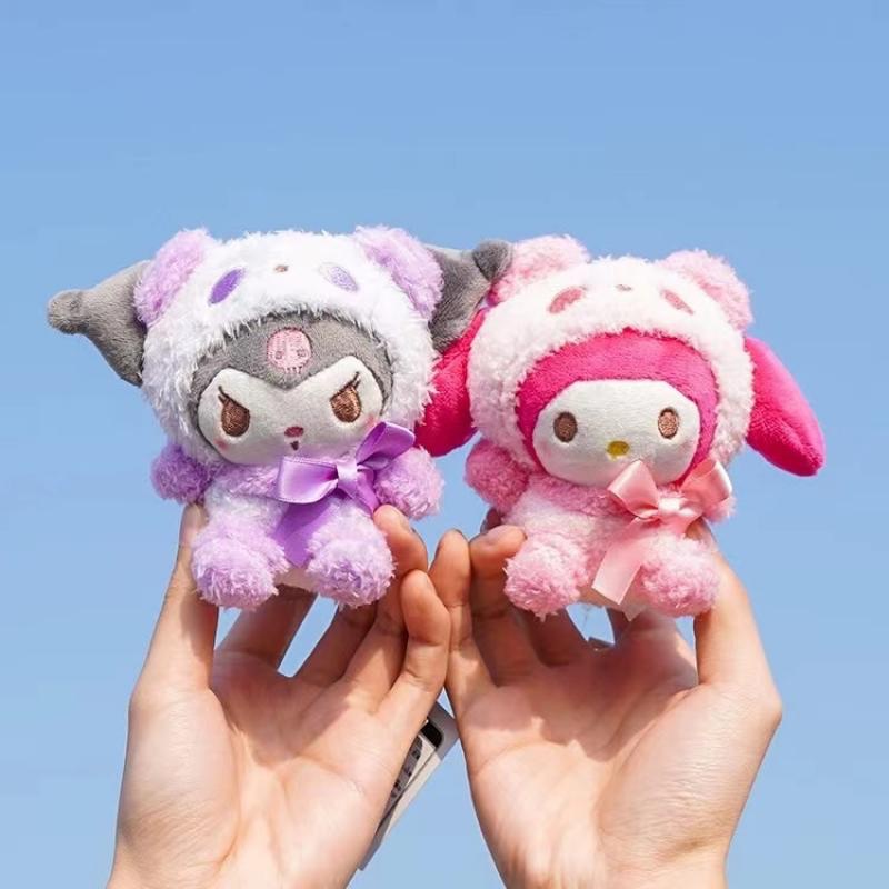 พวงกุญแจ จี้ตุ๊กตาอนิเมะ Kuromi Hello Kitty Sanrio คุณภาพสูง ของเล่นสําหรับเด็ก